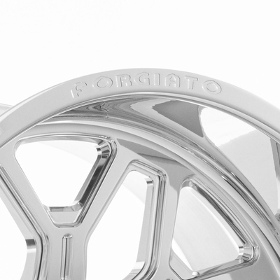 Forgiato Flusso-T উজ্জ্বল সিলভার হুইলস 6061-T6 Lugs 4-8