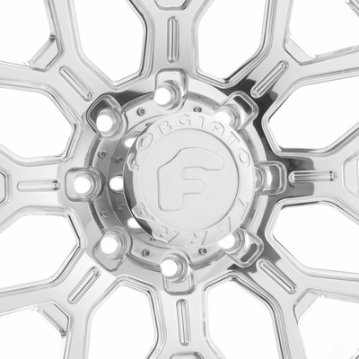 Forgiato Flusso-T উজ্জ্বল সিলভার হুইলস 6061-T6 Lugs 4-8