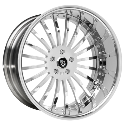Lexani LF-714 Chrome নকল চাকা 6061-T6 মাল্টি স্পোক রিমস