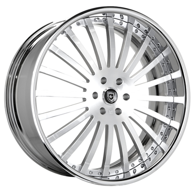 Lexani LF-714 Chrome নকল চাকা 6061-T6 মাল্টি স্পোক রিমস
