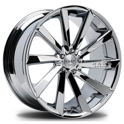 প্রস্থ 7-14J Chevrolet Tesla Ford Forged Wheels Multi Spokes Chrome Plating