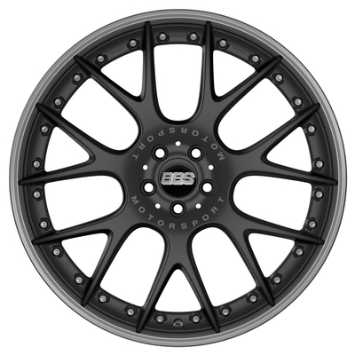 BBS CH-R II 17 18 19 20 BBS নকল চাকার মোটরস্পোর্ট সাটিন কালো