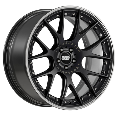 BBS CH-R II 17 18 19 20 BBS নকল চাকার মোটরস্পোর্ট সাটিন কালো