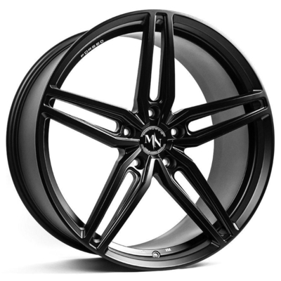 BMW M3 M4 F8x 20x9.5 20x11 এর জন্য VR নকল D10 ম্যাট কালো চাকা