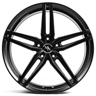 BMW M3 M4 F8x 20x9.5 20x11 এর জন্য VR নকল D10 ম্যাট কালো চাকা