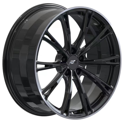 ABT Sportsline Gr-F চকচকে কালো অডি নকল চাকা 6061-T6 অ্যালুমিনিয়াম খাদ