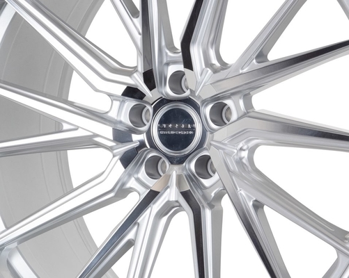 অডি RS4 A6 এর জন্য সিলভার পালিশ করা Vossen HF-4T নকল চাকা