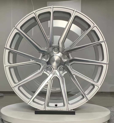 অডি RS4 A6 এর জন্য সিলভার পালিশ করা Vossen HF-4T নকল চাকা