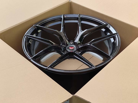 Vossen S21-01 নকল চাকার ব্রাশ করা কালো মুখ