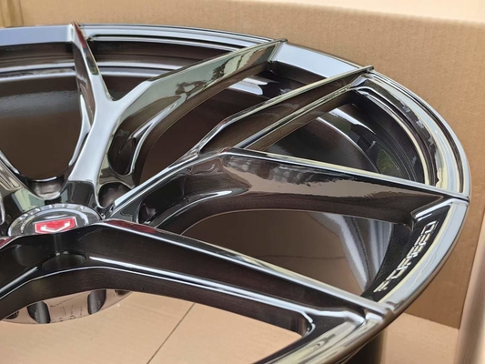 Vossen S21-01 নকল চাকার ব্রাশ করা কালো মুখ