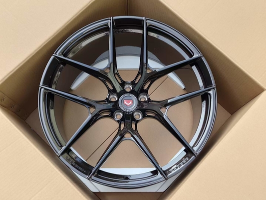 Vossen S21-01 নকল চাকার ব্রাশ করা কালো মুখ