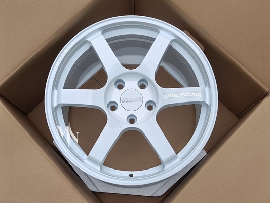 Volk Racing TE37 SAGA S-Plus Dash White 18X9.5 +38 +45 5x114.3 5X120