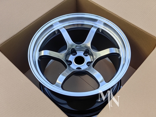 Nissan GTR R32 R33 R34 R35 18 19 20 ইঞ্চি কালো সংস্করণ খাদ রিম জন্য অ্যাডভান্স R6 চাকার