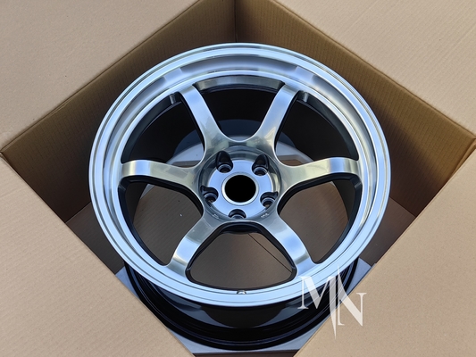 Nissan GTR R32 R33 R34 R35 18 19 20 ইঞ্চি কালো সংস্করণ খাদ রিম জন্য অ্যাডভান্স R6 চাকার
